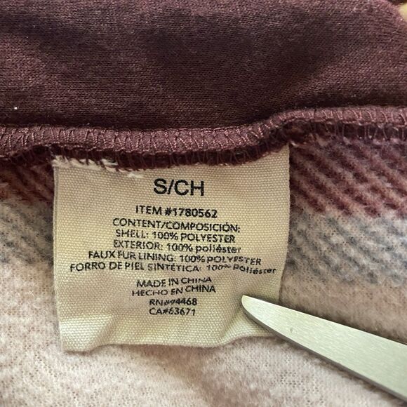 SAGE COLLECTIVE S Women’s Sherpa Fleece Sleeveless Vest Burgundy Hiking Outdoor - Picture 8 of 16